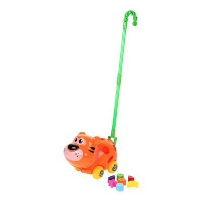 Каталка-сортер на палке 21см, сетка 0830-1