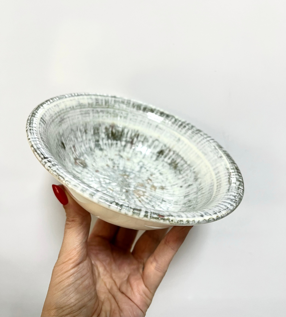 Тарелка глубокая Bonna Odette, фарфоровая, D16 см