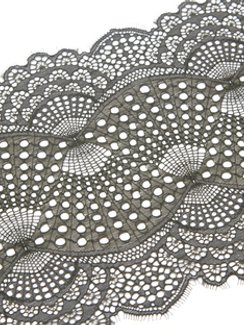 03-167 Кружево эластичное 22 см, хаки