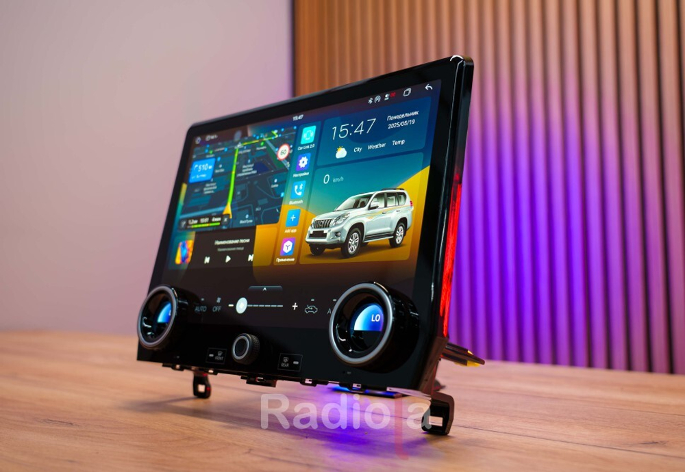 Магнитола для Toyota Land Cruiser Prado 150 2013-2023 - Radiola RDL-Prado-AC монитор 13.1" на Android 13, 8Гб+256Гб, CarPlay, 4G SIM-слот