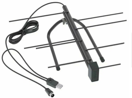 Антенна комнатная  РЭМО BAS-5133-USB Ky-17Дб питание 5В+USB кабель 1,8 метра