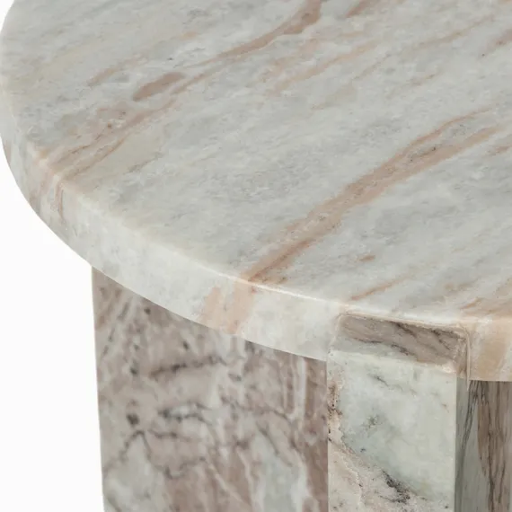 Кофейный стол Yvonne Ø45х45 см, индийский мрамор