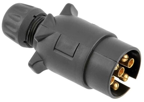 Разъем прицепа пластмассовый 7 конт. (вилка) (LECAR)