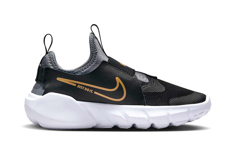 Детские кроссовки Nike Flex Runner 2 'Black Metallic Gold' DJ6040-007