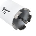 Коронка алмазная DCH-72 (верхнее пылеудаление) Laser M16 SDS-Plus EXPERT EKF