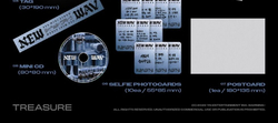 (ПРЕДЗАКАЗ) Альбом TREASURE - NEW WAV 4th Mini Album 2 Version SET