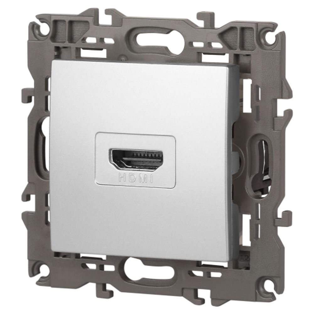 14-3114-03 ЭРА Розетка HDMI, IP20, Эра Elegance, алюминий