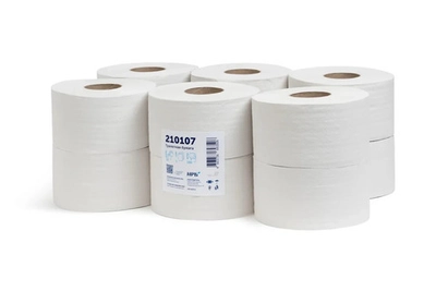 Туалетная бумага НРБ ТБ 1-180 1 слой, 12 рулонов, 180 м, серая