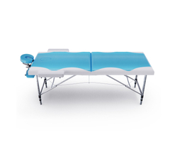 Массажный стол DFC NIRVANA Elegant, 186 x 70 см, толщина 5 см, бело-голубой