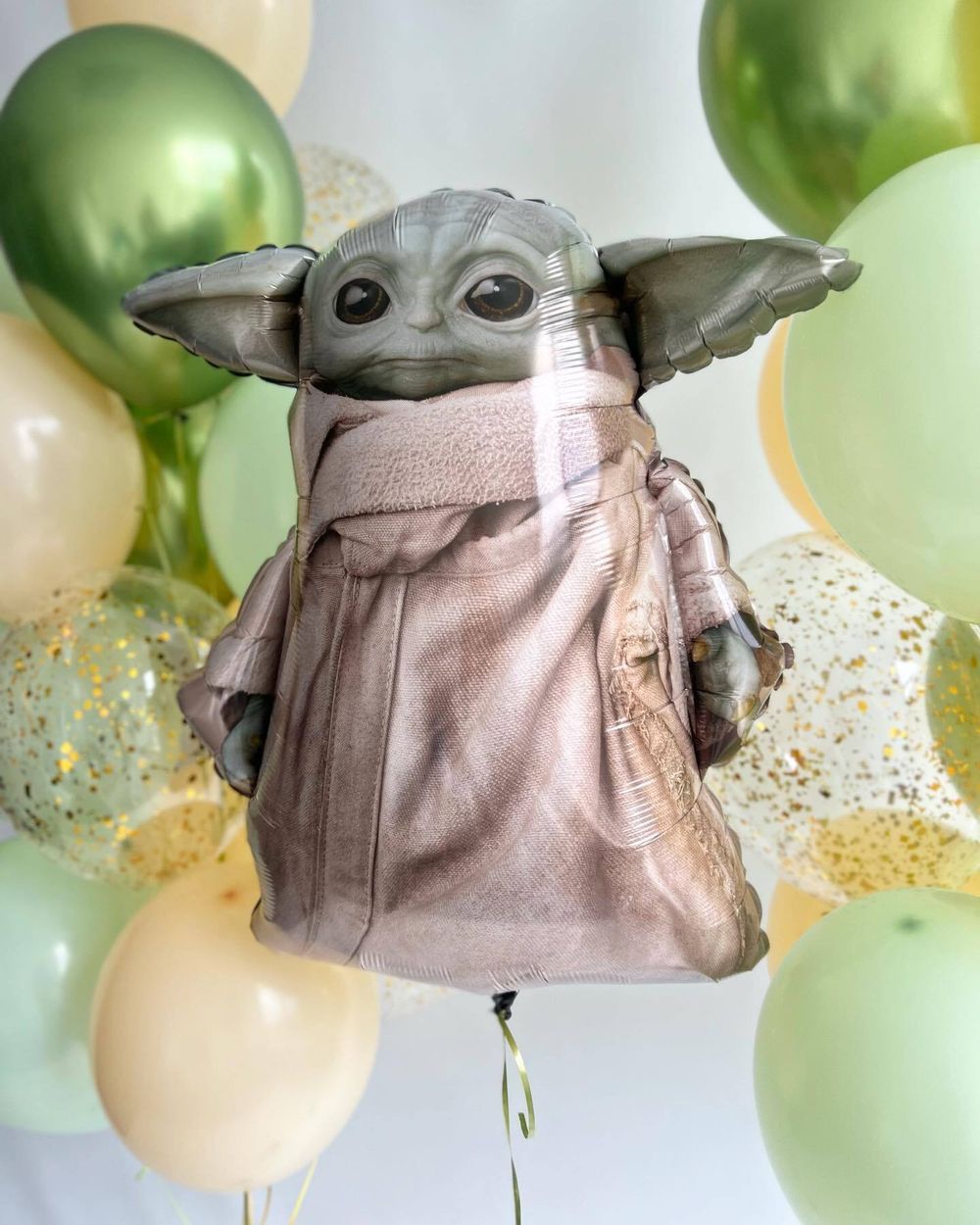 AN Шар фигура P38 Звездные Войны Малыш Йода 23"/58CM W 26"/66CM H (БГ-41)  Изображение3