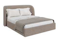 Кровать двуспальная Classic 160 см (бежевый, букле)