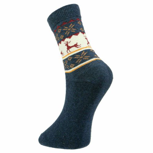 Мужские носки темно-синие ROMEO ROSSI с шерстью 8044-9