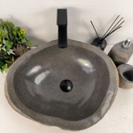 Раковина из речного камня RS-65598 53*42*15 0856