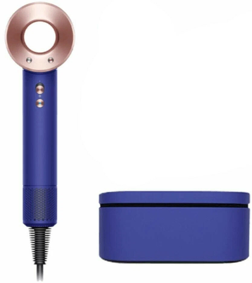 Фен Dyson Supersonic HD08, Prussian blue/bright copper, с кейсом для хранения (IN)