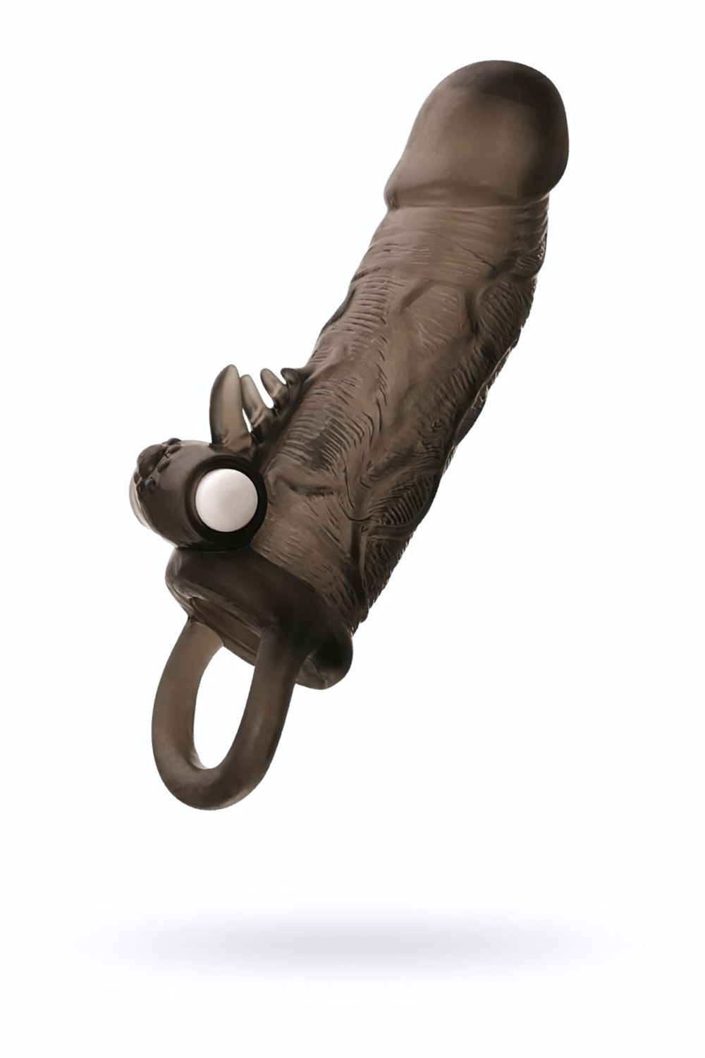 Чёрная насадка на пенис Toyfa XLover с вибрацией (Цвет: черный)