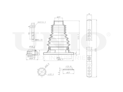 Пыльник ШРУСа (к-т) UNIO DUC-30018K