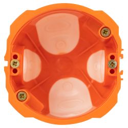 Коробка установочная ЭРА KUU-71-65-unibox двухкомпонентная универсальная оранжевая 71х65мм UniBox саморезы IP30