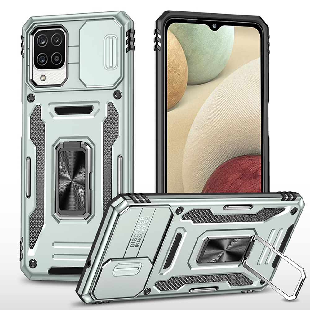 Чехол Safe Case с кольцом и защитой камеры для Samsung Galaxy A22