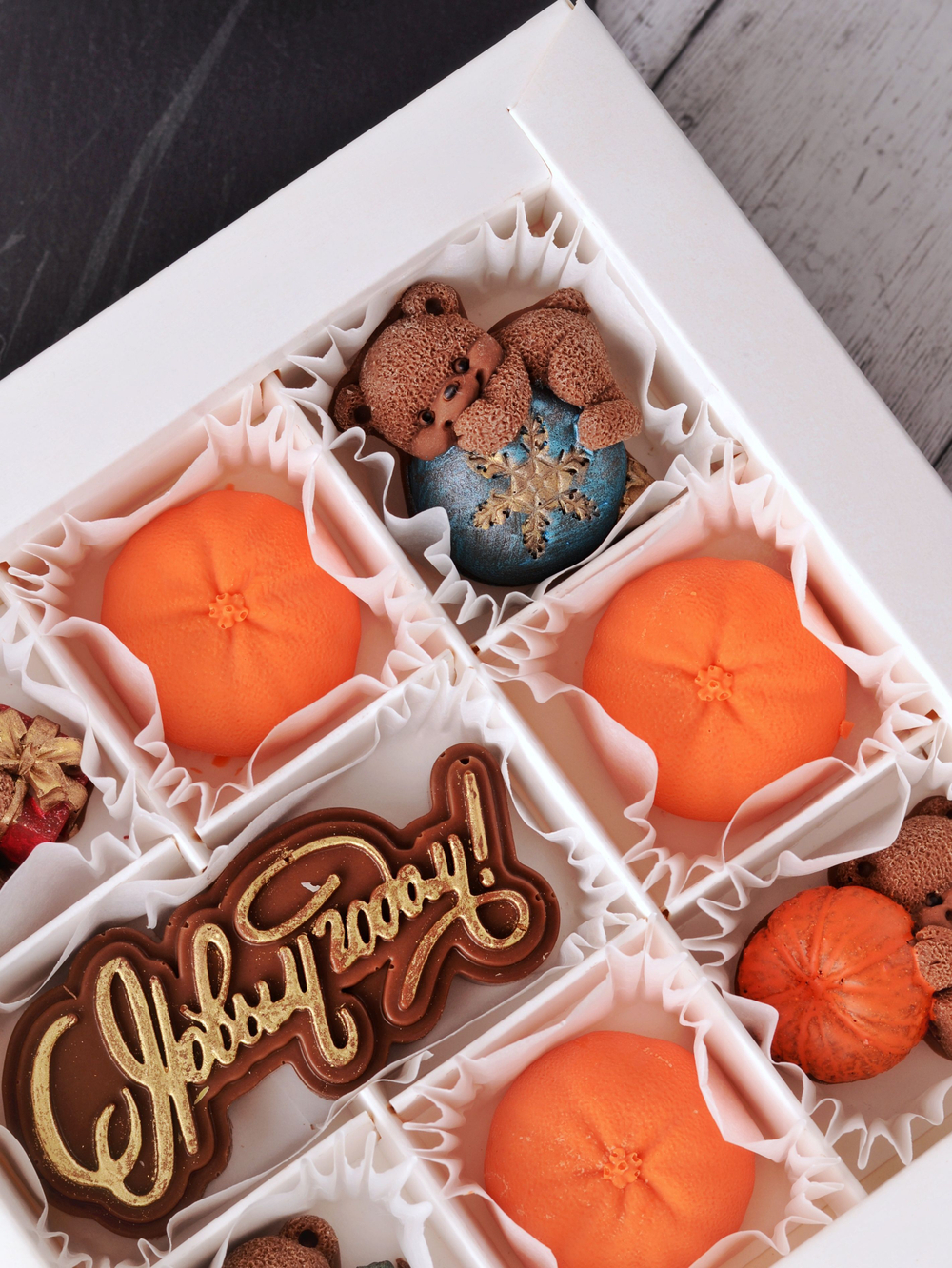 Шоколадный подарок "С новым Годом" #11 / Шоколад ручной работы