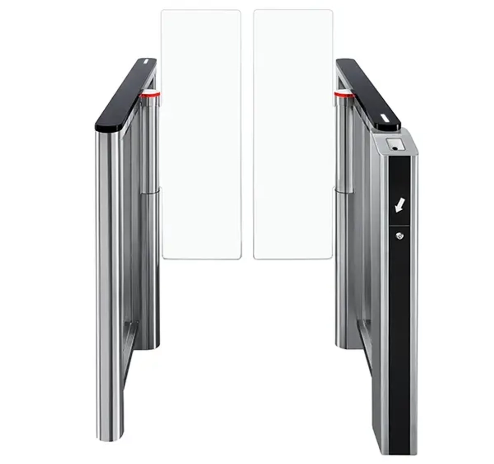 Скоростной проход ST-11 с распашными створками и встроенным сканером штрихкода