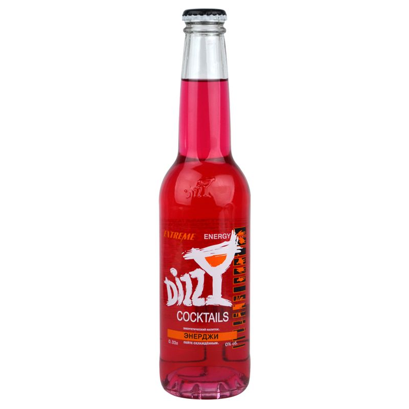 Энергетик DIZZY energy drink Энерджи Extreme 0,33 л/бут 24 бут/уп