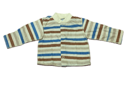 Кофточка длинный рукав их 100% хлопка (кулирка) на кнопках с антицарапками на рост 56 см