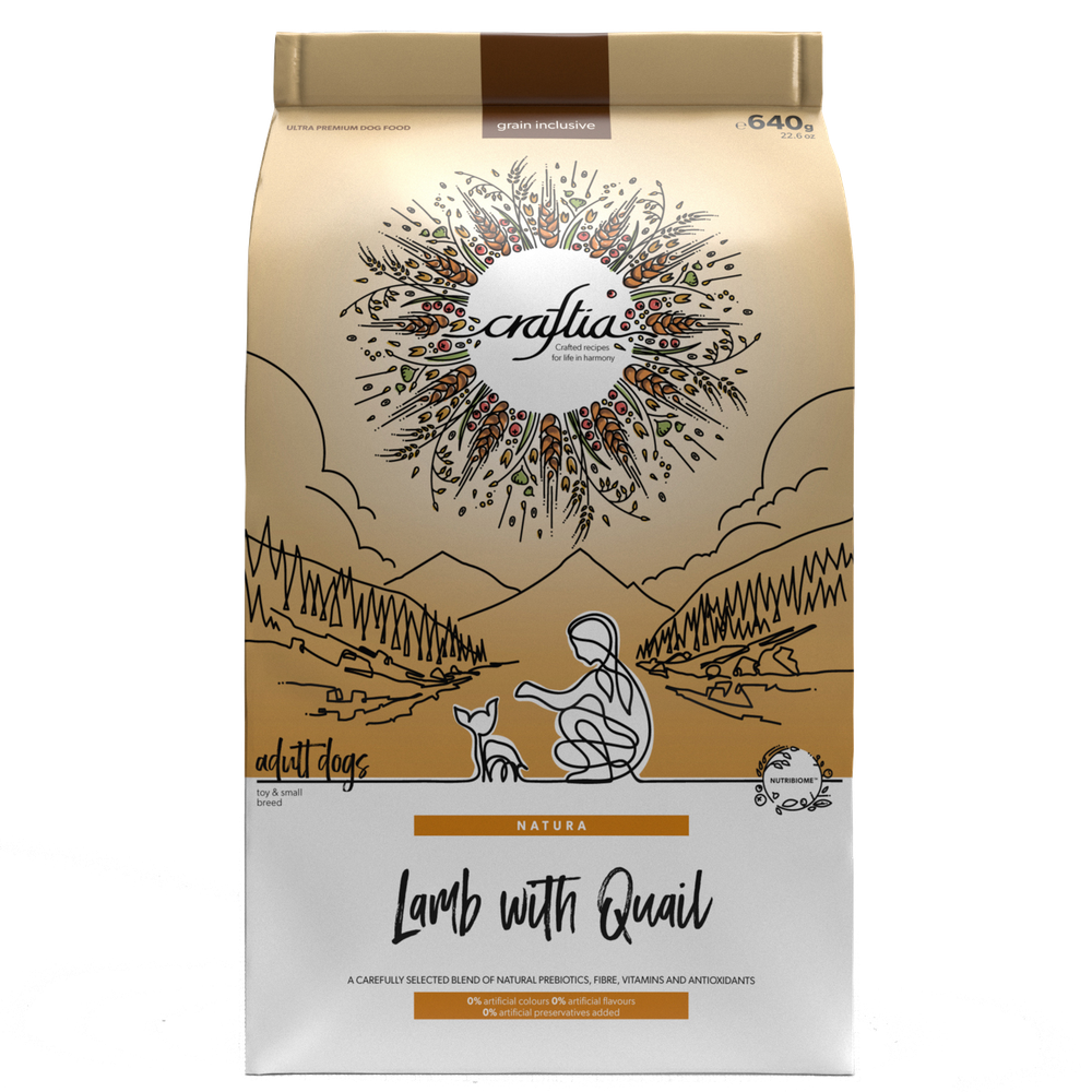 Craftia Natura Mini Adult Ягненок с Перепелкой 640гр.