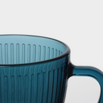 Кружка стеклянная «Луиз», 280 мл, цвет лондон топаз