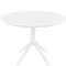 Пластиковый стол Sky Ø105 см, белый | Siesta Contract | Турция