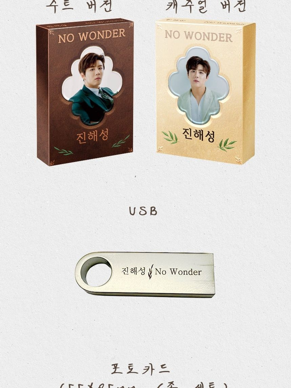 Альбом JIN HAE SEONG - NO WONDER USB 2 Version SET