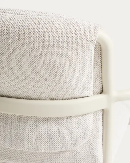 Уличный стул Linosa из алюминия с бежевой подушкой