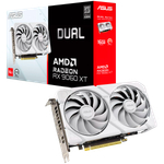 ASUS Video Card AMD Radeon RX 9060 XT White 16GB GDDR6 2220 / 3230 , 2048sp, 32 RT-core, 128 bit, 2.5 slots, 8 pin, HDMI, DisplayPort