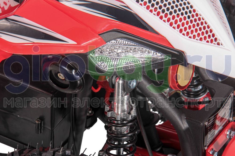 Детский электроквадроцикл WHITE SIBERIA SNEG LETO R 1000W - Красный фото 17 фото №22