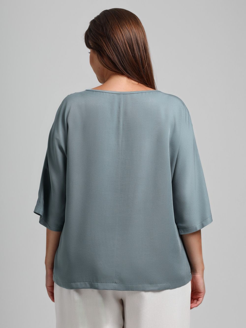 Блузка Летний драйв-2 Виотекс СЕРЫЙ