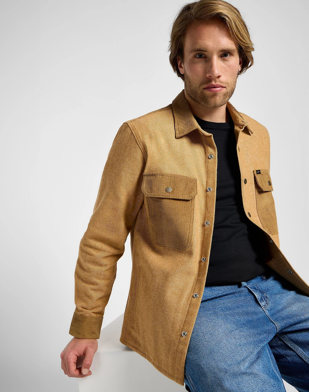 Рубашка мужская LEE MIXED FABRIC SHIRT