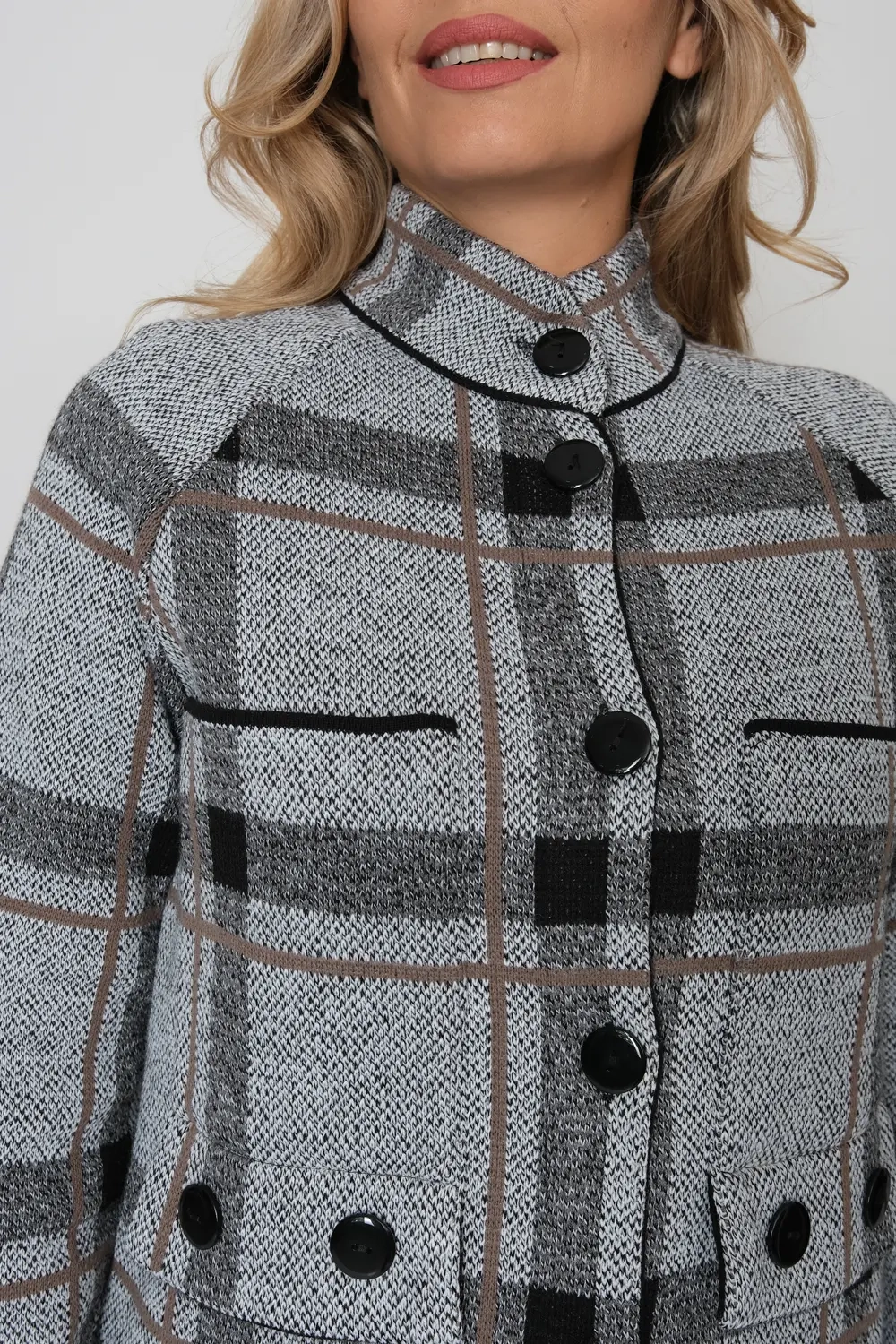 Кардиган В 1772/серый