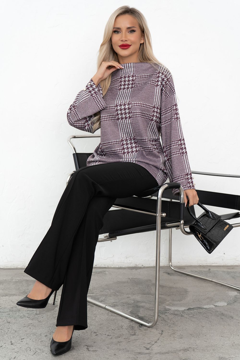 Джемпер (сливовый) Б11-113/3 Nikol (Акция)