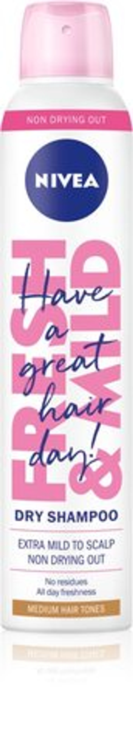 Nivea Fresh Revive - сухой шампунь для объема /  Medium Tones 200  ml  / GTIN 9005800301549