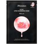 JMsolution Маска тканевая с кремовой сывороткой - Active lotus nourishing mask ultimate, 30мл, шт