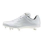 Mizuno Comfortable Round Toe Low Top Upper Height Baseball Shoes Unisex Wide Fit White