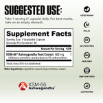 NutraBio, Ашваганда KSM-66, 600 мг, 90 растительных капсул