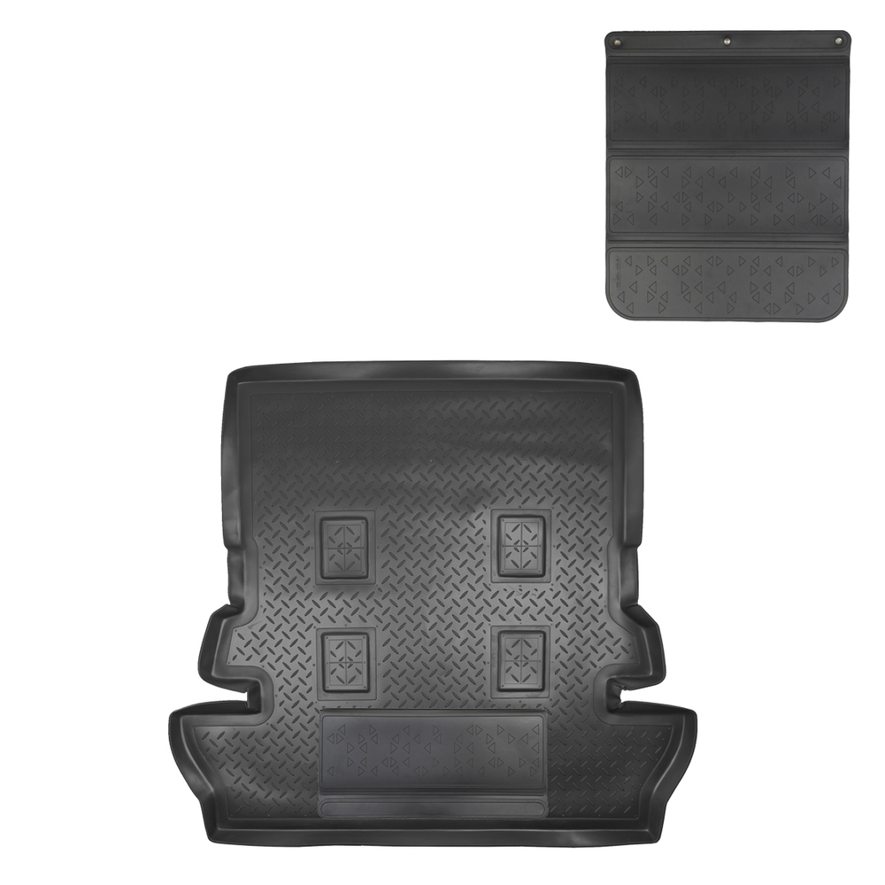 Коврик в багажник Norplast/Unidec для Toyota LC 200 в кузове J20A (2007-), 7 мест, Черный, арт.NPL-P-88-50-APP