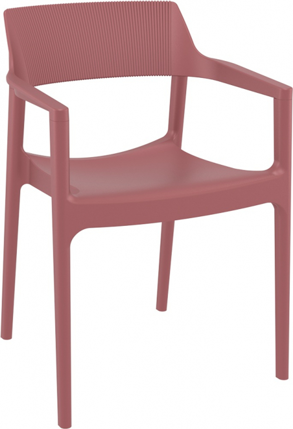 Кресло пластиковое Siesta Contract Tulum, марсала