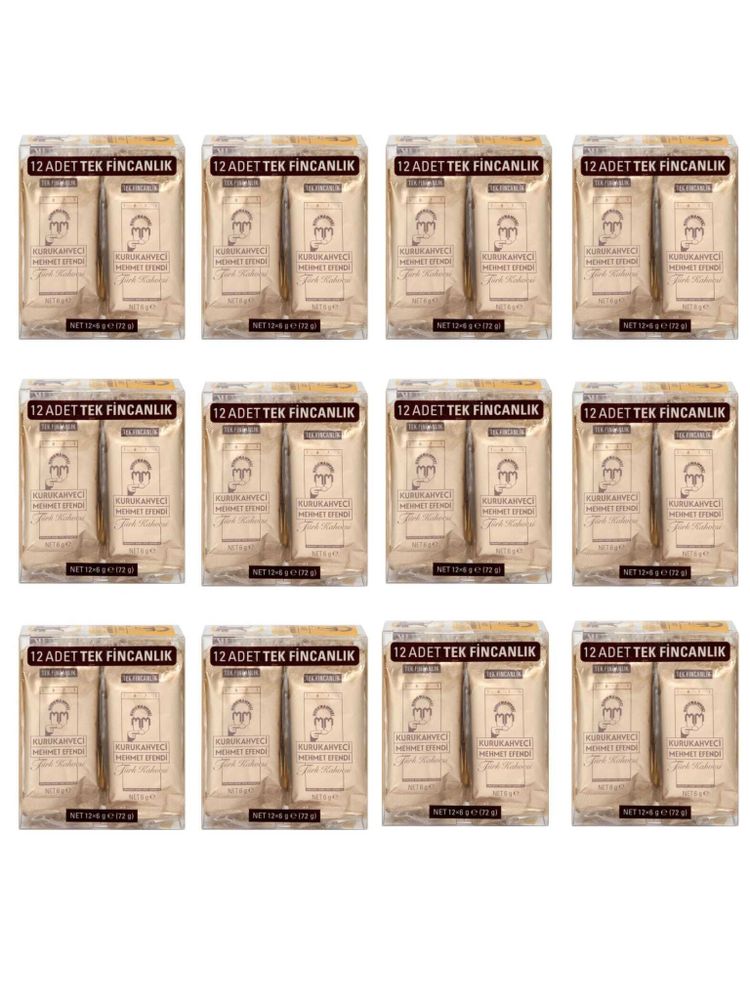 Кофе молотый Kurukahveci Mehmet Efendi 6 гр х 12 шт x 12 уп