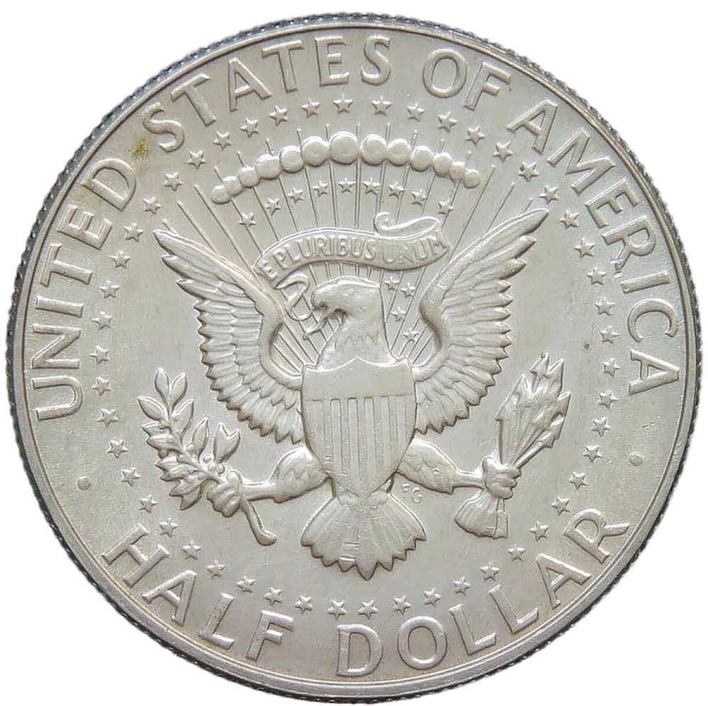 США 1/2 доллара (50 центов) 1968 D Кеннеди (AU)