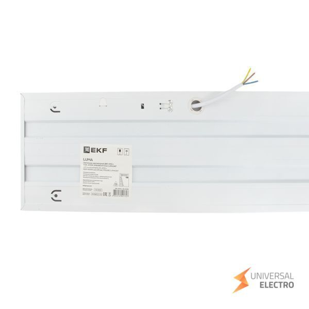 Светильник светодиодный ДВО 4113-Z 36Вт 6500К 1195х180х19 призма EKF