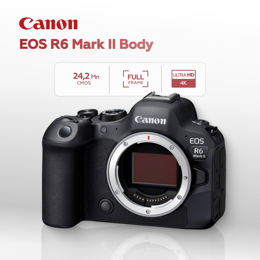 Беззеркальный фотоаппарат Canon EOS R6 Mark II Body (в коробке Kit)