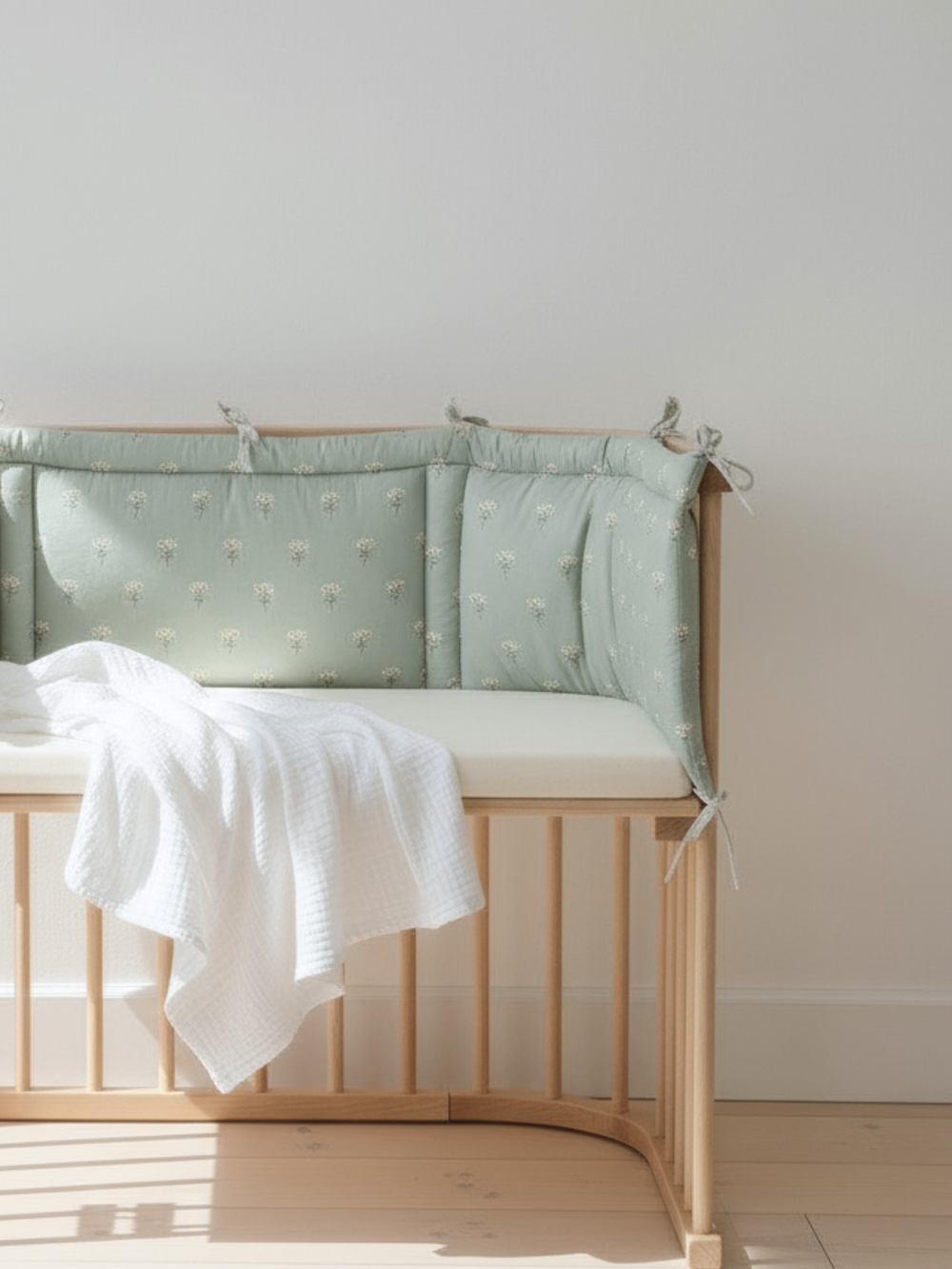 Бортик плоский Ромашки мятные мини