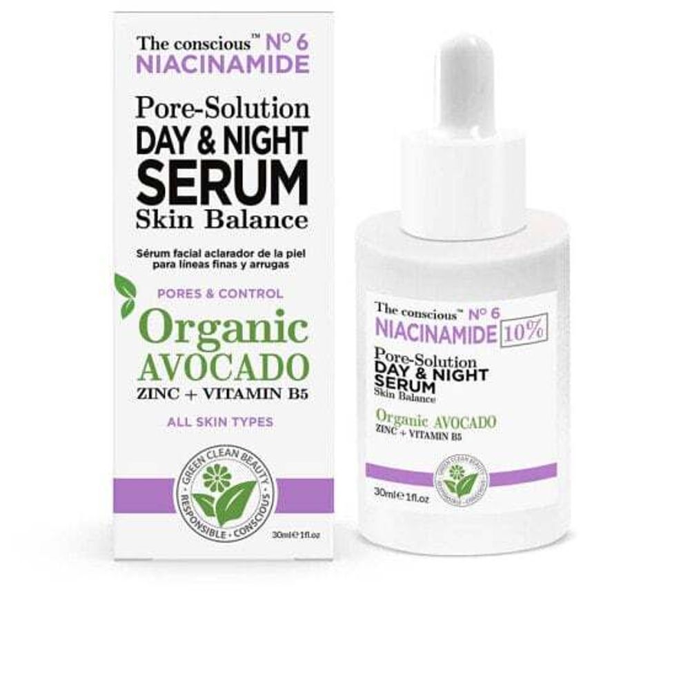 Сыворотки, ампулы и масла NIACINAMIDE pore-solution day &amp; night serum organic avocado 30 ml