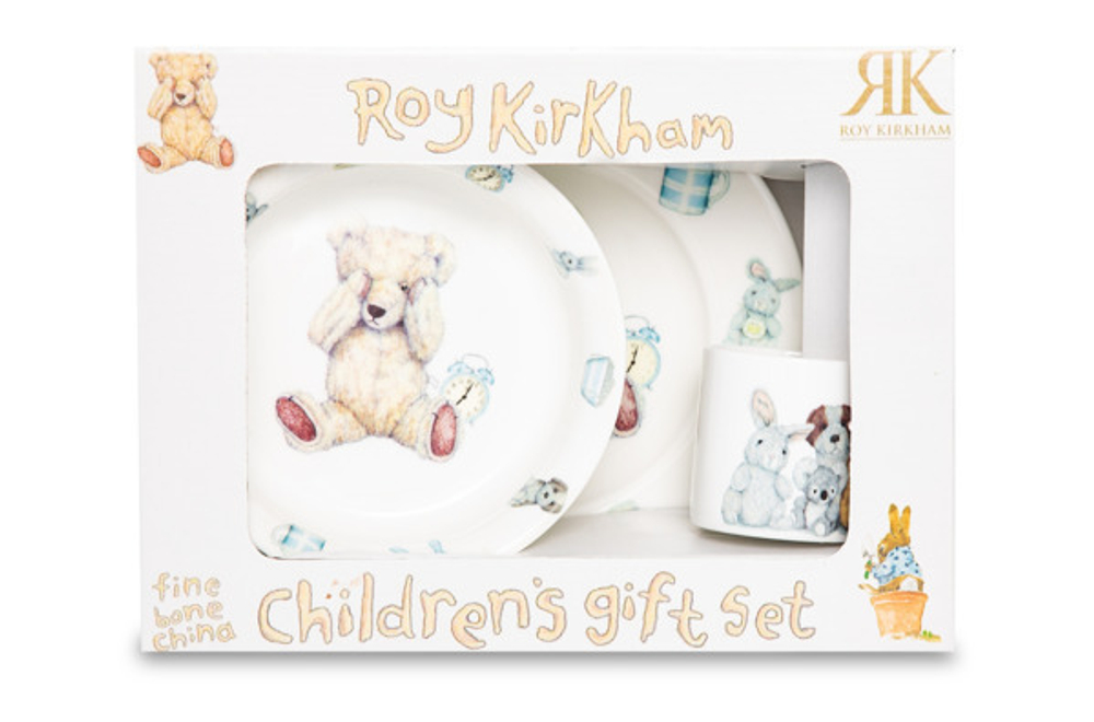 Набор детской посуды для мальчика 3 предмета Roy Kirkham Тедди